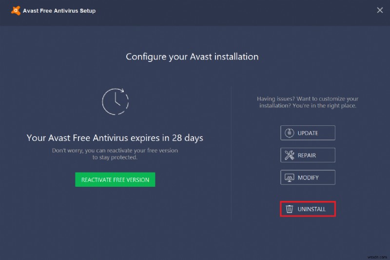 Windows 10 এ Avast অ্যান্টিভাইরাস সম্পূর্ণরূপে আনইনস্টল করার 5 উপায়