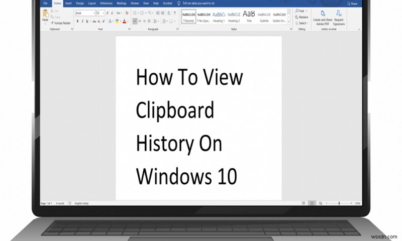 Windows 10 এ কিভাবে ক্লিপবোর্ড ইতিহাস দেখতে হয়