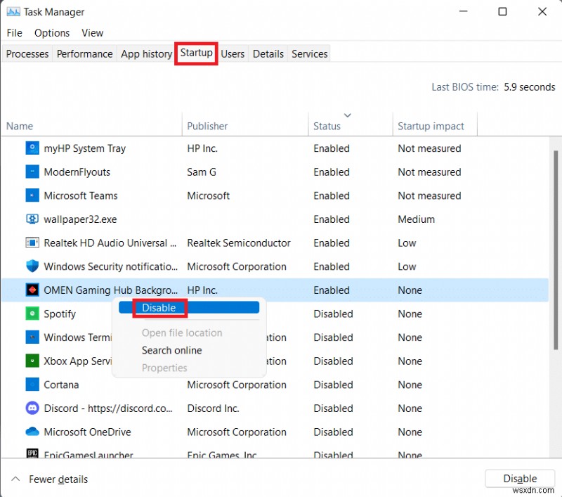 Windows 11 এ স্টার্টআপ প্রোগ্রামগুলি কীভাবে নিষ্ক্রিয় করবেন