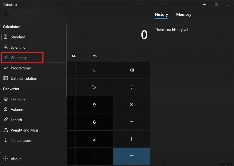 উইন্ডোজ 10-এ ক্যালকুলেটর গ্রাফিং মোড কীভাবে সক্ষম করবেন 