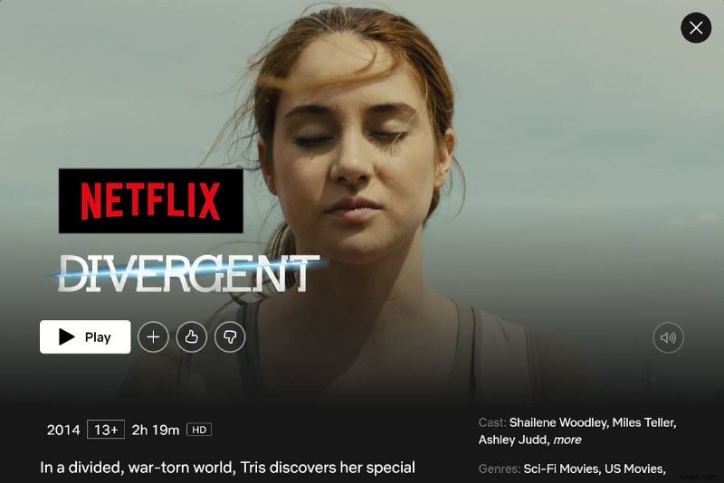 Netflix এ কি ডাইভারজেন্ট?