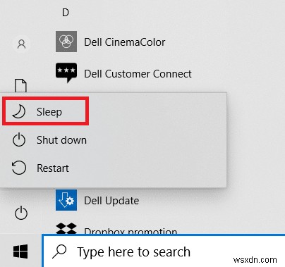 উইন্ডোজ 10 এ কীভাবে স্লিপ বোতাম খুঁজে পাবেন 