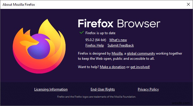 Fix Firefox ইতিমধ্যেই চলছে 