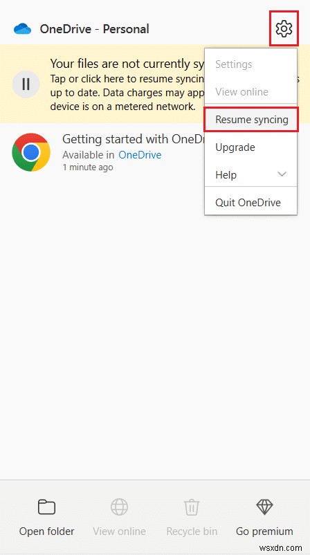 Windows 10-এ OneDrive ত্রুটি 0x8007016a ঠিক করুন 
