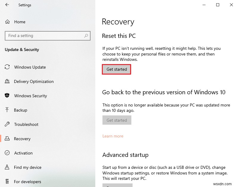 Windows 10-এ Esrv.exe অ্যাপ্লিকেশন ত্রুটি ঠিক করুন 