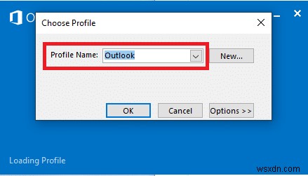 Windows 10 এ লোডিং প্রোফাইলে আটকে থাকা Outlook ঠিক করুন 