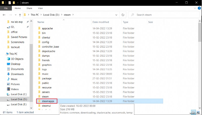 Windows 10 এ স্টিম গেম এলোমেলোভাবে আনইনস্টল করা ঠিক করুন 
