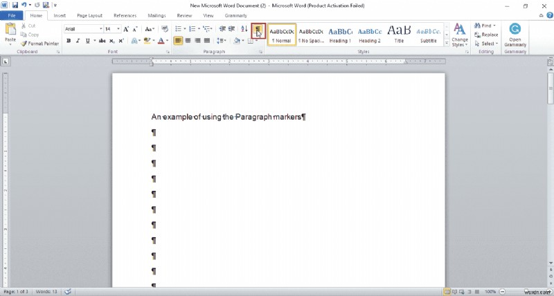 How to Delete a page in Word 2010