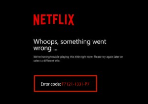 Windows 10 এ Netflix ত্রুটি F7121 1331 P7 ঠিক করুন