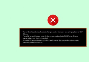 ফার্মওয়্যার অপারেটিং সিস্টেম বা UEFI ড্রাইভারগুলিতে অননুমোদিত পরিবর্তন পাওয়া সিস্টেমটি ঠিক করুন 