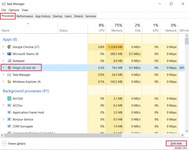 Windows 10-এ ডাউনলোড পুনরায় শুরু করার সময় আটকে থাকা অরিজিন ঠিক করুন 