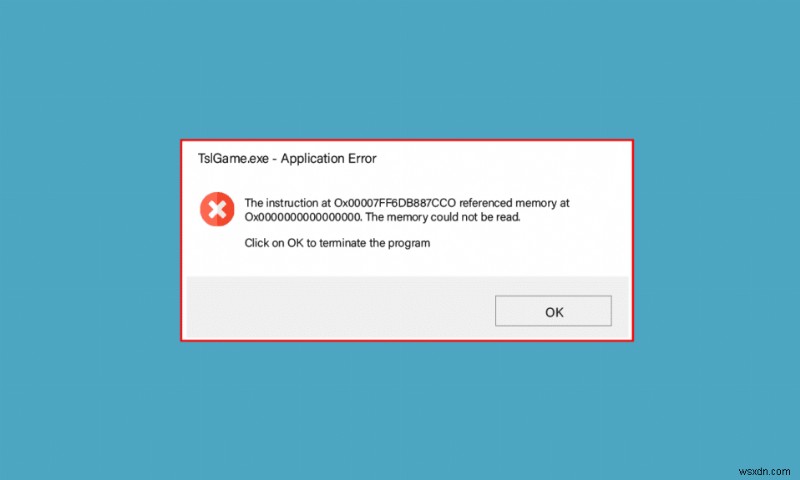 Windows 10-এ TslGame.exe অ্যাপ্লিকেশন ত্রুটি ঠিক করুন 