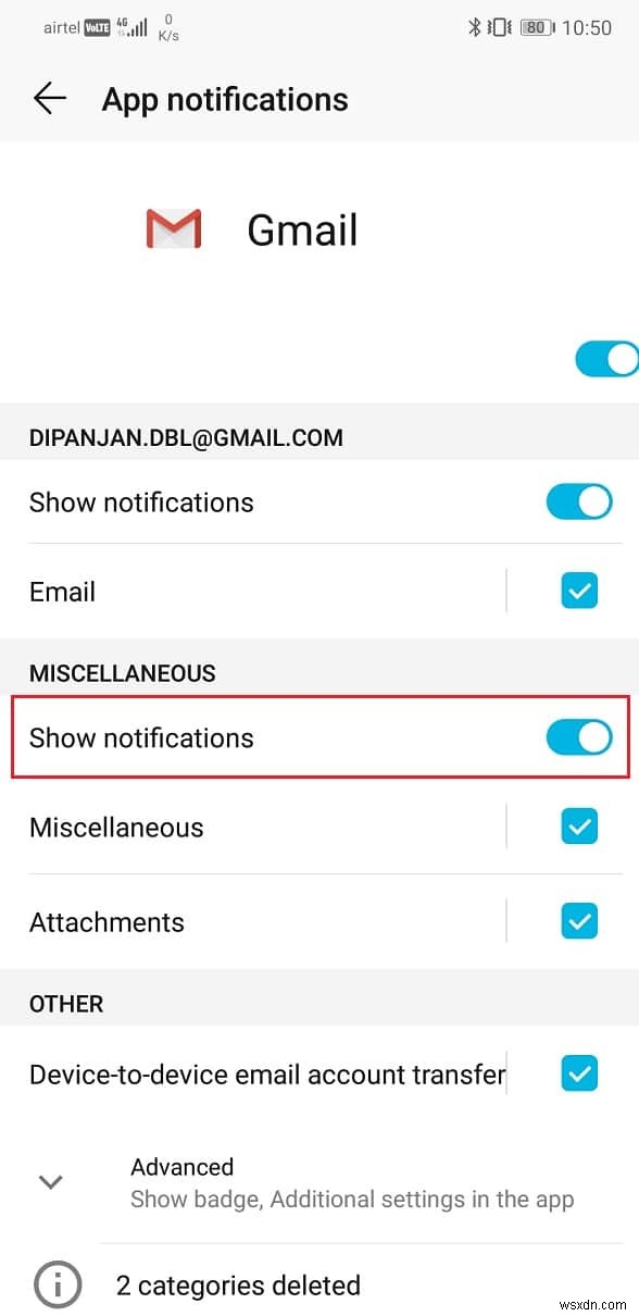 Android-এ কাজ করছে না Gmail বিজ্ঞপ্তিগুলি ঠিক করুন