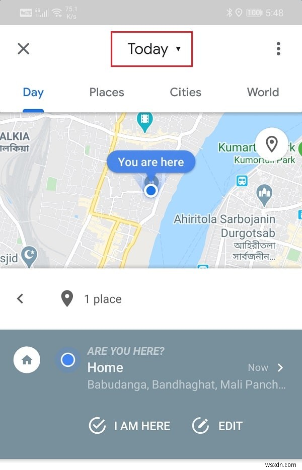 Google ম্যাপে অবস্থানের ইতিহাস কীভাবে দেখতে হয়