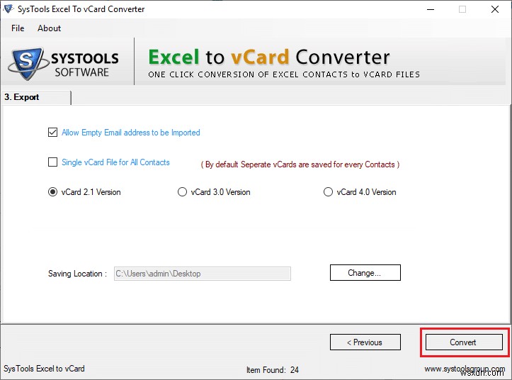 কিভাবে এক্সেল (.xls) ফাইলকে vCard (.vcf) ফাইলে রূপান্তর করবেন?