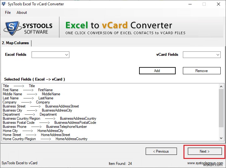 কিভাবে এক্সেল (.xls) ফাইলকে vCard (.vcf) ফাইলে রূপান্তর করবেন?