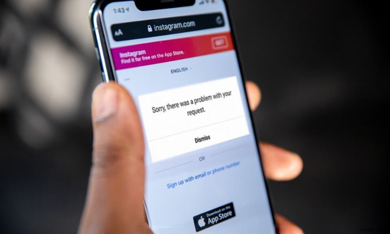 দুঃখিত সমাধান করুন ইনস্টাগ্রামে আপনার অনুরোধের সাথে একটি সমস্যা ছিল