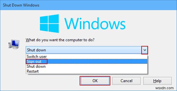 Windows 10 এ লগ অফ করার 5 সহজ উপায়