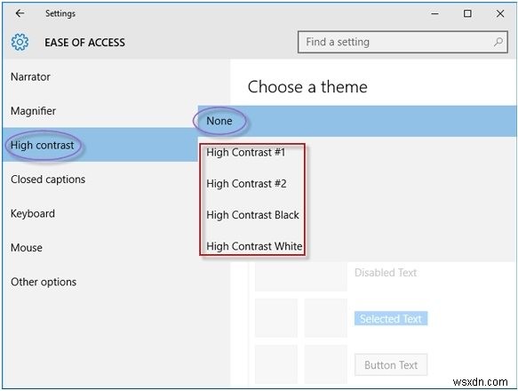 Windows 10 এ হাই কনট্রাস্ট চালু বা বন্ধ করার ৩টি উপায়