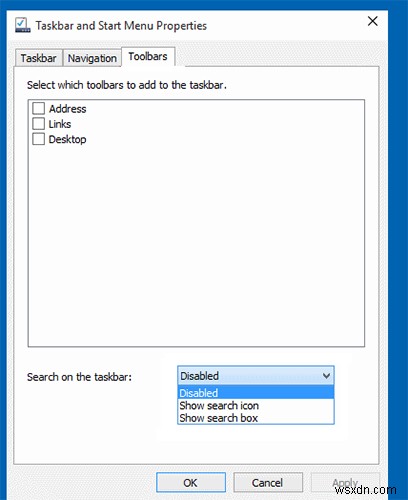 Windows 10 টাস্কবার থেকে অনুসন্ধান বক্স সরানোর 3 উপায়