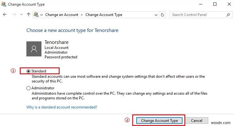 উইন্ডোজ 10-এ ব্যবহারকারীদের অ্যাকাউন্টের ধরন পরিবর্তন করার 2টি উপায় 
