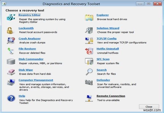 Windows 8.1/8 এ কিভাবে ERD কমান্ডার বুট মিডিয়া উইজার্ড তৈরি এবং ব্যবহার করবেন