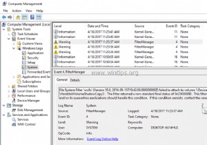 ইভেন্ট আইডি 4 (উইন্ডোজ 10) এর সাথে ফাইল সিস্টেম ফিল্টার WCIFS ব্যর্থ কিভাবে ঠিক করবেন