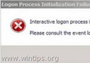 FIX ইন্টারেক্টিভ লগইন ইনিশিয়ালাইজেশন Windows 7 এ ব্যর্থ হয়েছে