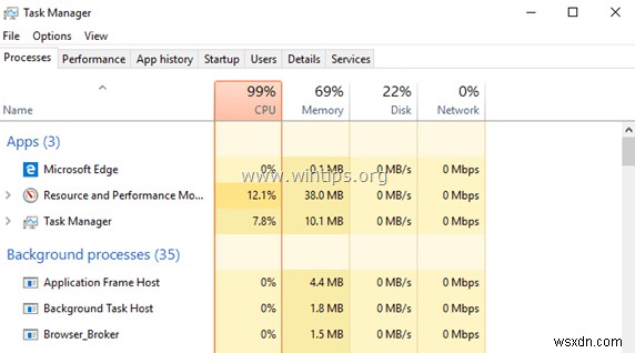 Windows 10 উচ্চ CPU ব্যবহারের সমস্যা কিভাবে ঠিক করবেন।