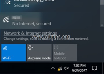 FIX:WiFi সংযুক্ত কিন্তু ইন্টারনেট নেই (Windows 10/8/7)