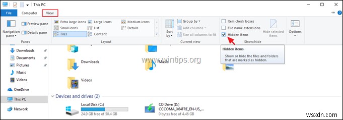 Windows 10/8.1 এ লুকানো ফাইলগুলি কীভাবে দেখতে হয়