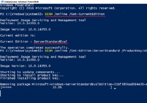 কিভাবে সার্ভার 2016 মূল্যায়নকে লাইসেন্সকৃত সংস্করণে রূপান্তর করা যায়।