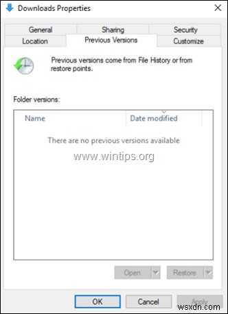 ফিক্স:পূর্ববর্তী কোনো সংস্করণ উপলব্ধ নেই তবে Windows 10-এ সিস্টেম সুরক্ষা সক্ষম করা আছে। (সমাধান) 