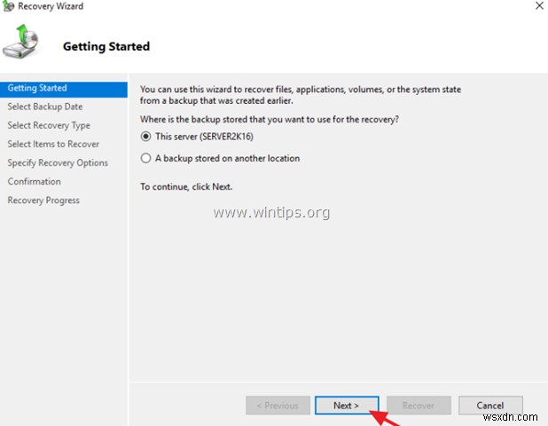 সার্ভার 2016/2012/2012R2 এ উইন্ডোজ সার্ভার ব্যাকআপ থেকে ফাইলগুলি কীভাবে পুনরুদ্ধার করবেন।