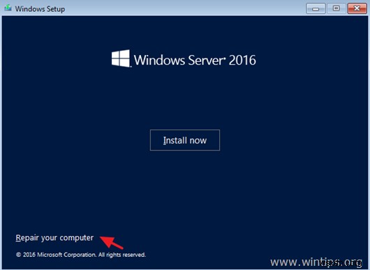 Windows স্বাভাবিকভাবে বুট করতে ব্যর্থ হলে সিস্টেম ইমেজ ব্যাকআপ থেকে সার্ভার 2016 পুনরুদ্ধার করবেন কিভাবে। (অফলাইন পদ্ধতি)