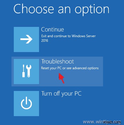 Windows স্বাভাবিকভাবে বুট করতে ব্যর্থ হলে সিস্টেম ইমেজ ব্যাকআপ থেকে সার্ভার 2016 পুনরুদ্ধার করবেন কিভাবে। (অফলাইন পদ্ধতি)