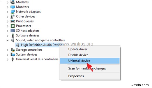 FIX:Windows 10 এ কোন সাউন্ড নেই। অডিও সার্ভিস 1068 শুরু করতে পারে না (সমাধান)।