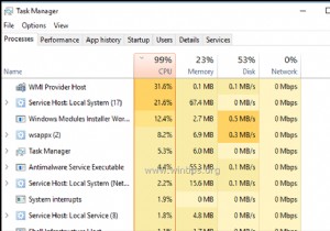 FIX:Windows 10/8/7 OS এ WMI প্রদানকারী হোস্ট উচ্চ CPU ব্যবহার (সমাধান)