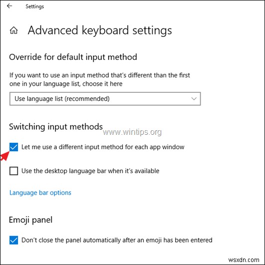 FIX:Windows 10 ইনপুট ল্যাঙ্গুয়েজকে নিজের মতো করে পরিবর্তন করে। (সমাধান)