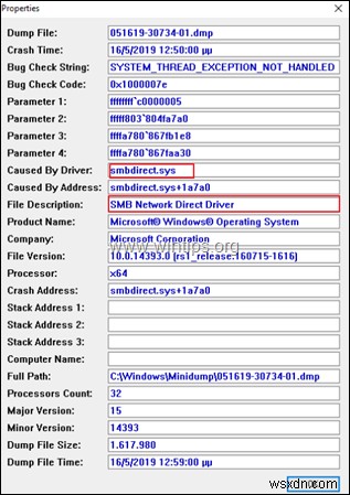 ফিক্স BSOD 0x1000007e:HP Proliant ML350 Gen 10 Server 2016-এ SMBDIRECT.SYS দ্বারা সৃষ্ট সিস্টেম থ্রেড ব্যতিক্রম পরিচালনা করা হয়নি (সমাধান) 