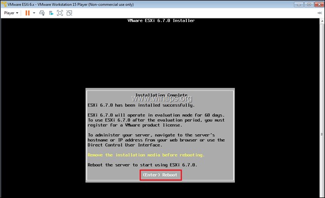 ভিএমওয়্যার ওয়ার্কস্টেশন 15 এ কিভাবে vSphere ESXi 6.7 ইনস্টল করবেন।