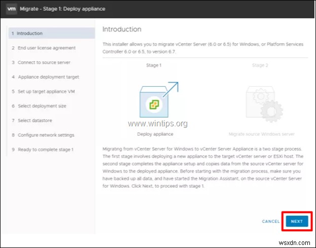 কিভাবে উইন্ডোজের ভিএমওয়্যার vCenter সার্ভারকে VCSA 6.7 এ স্থানান্তর করা যায়