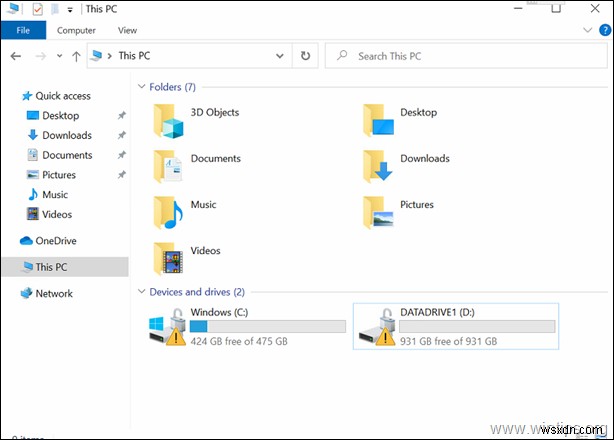 ফিক্স:ড্রাইভ সি-তে হলুদ ত্রিভুজ সতর্কতা:Windows 10 এ (সমাধান)