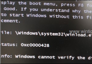 FIX:0xc0000428 Windows winload.efi, winload.exe (সমাধান) এর জন্য ডিজিটাল স্বাক্ষর যাচাই করতে পারে না