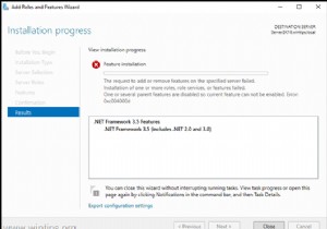 FIX:NET Framework 3.5 0xc004000d Install Error on Server 2016. (সমাধান)