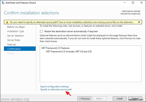 FIX:NET Framework 3.5 0xc004000d Install Error on Server 2016. (সমাধান)