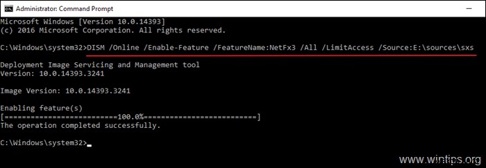 FIX:NET Framework 3.5 0xc004000d Install Error on Server 2016. (সমাধান)