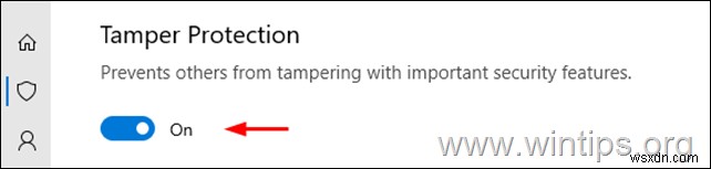 Windows 10 এ কীভাবে ট্যাম্পার সুরক্ষা সুরক্ষা নিষ্ক্রিয় করবেন