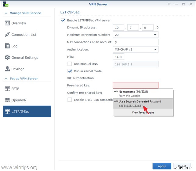 কীভাবে VPN সার্ভার (L2TP) হিসাবে Synology NAS সেটআপ করবেন এবং ক্লায়েন্টদের কাছ থেকে কীভাবে এটি অ্যাক্সেস করবেন।