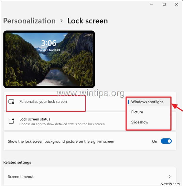 Windows 11 এ কিভাবে লক স্ক্রীনের পটভূমি পরিবর্তন করবেন।